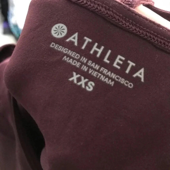 Athleta Athletic burgundy tank top Size XXS - Picture 6 of 6